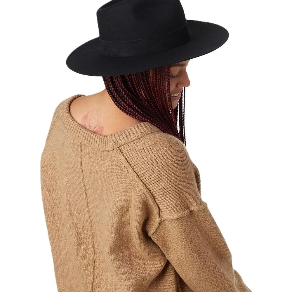 Wonen's Oversized Tunic Cotton Blend Sweater Free People Brookside